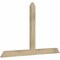 Ekena Millwork Portland Rough Sawn Timber Gable Bracket, Douglas Fir, 60"W x 38"H x 2"D x 4"F, 15/12 Pitch GBW060X38X0204POR00RDF - alternate 3